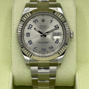 2012 Rolex Datejust II 41mm 116334 Oyster Silver Numerical Dial