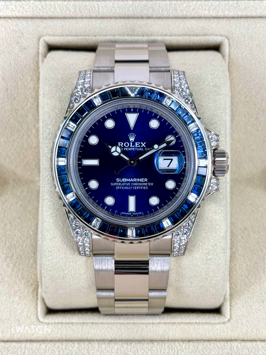 2020 Rolex Submariner 40mm 116659SABR White Gold Blue Dial
