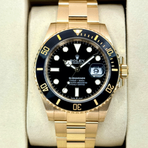 2025 Rolex Submariner 41mm 126618LN Yellow Gold Black Dial (STICKERED)
