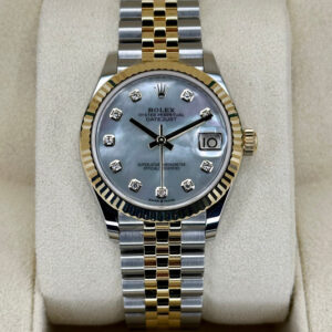 NEW 2023 Rolex Datejust 31mm 278273 Two-Tone Jubilee MOP Diamond Dial