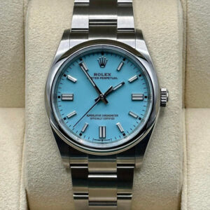 2022 Rolex Oyster Perpetual 36mm 126000 Tiffany Blue Dial