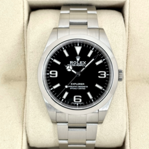 2020 Rolex Explorer 39mm 214270 Stainless Steel Black Dial
