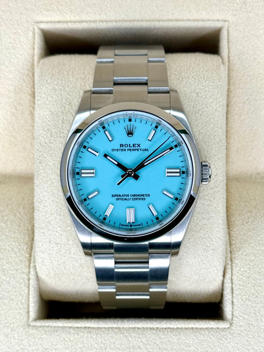 2023 Rolex Oyster Perpetual 36mm 126000 Tiffany Blue Dial